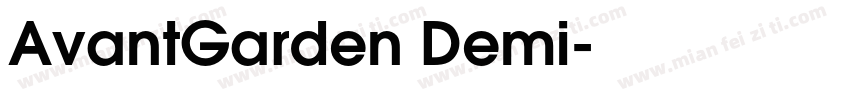 AvantGarden Demi字体转换